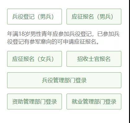 进入全国征兵网报名